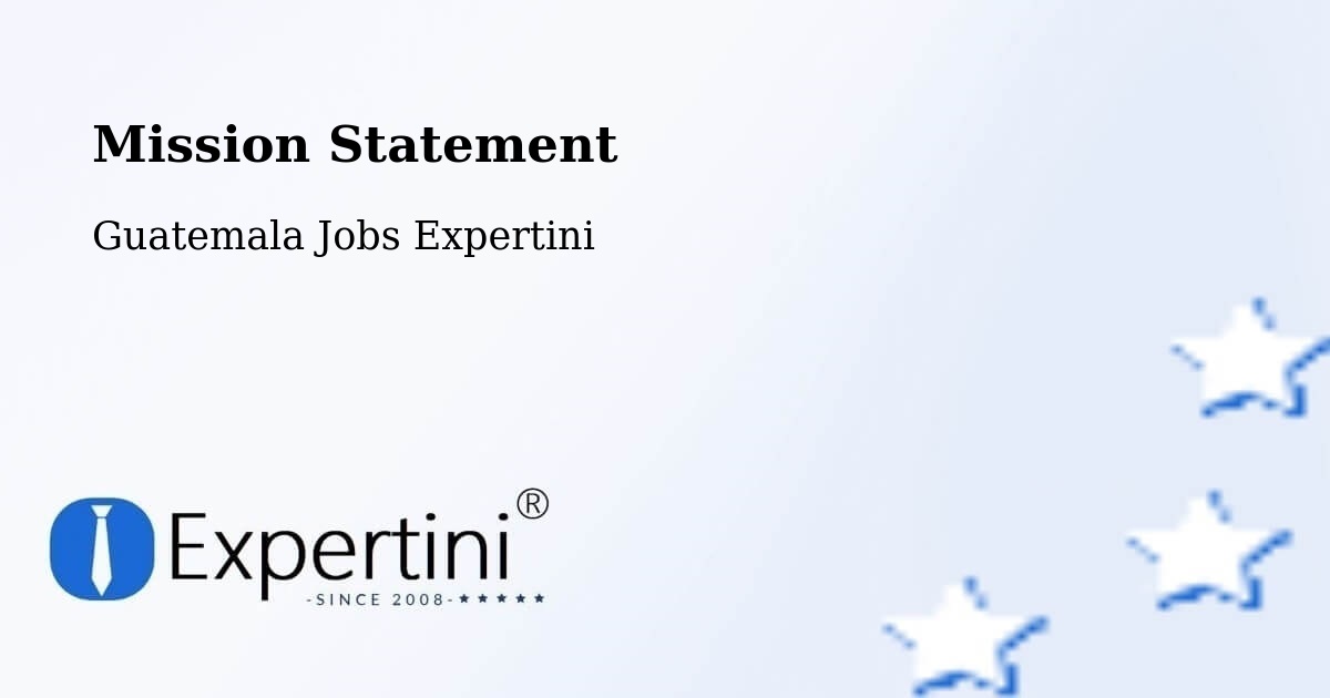 Corporate Mission – Concepción Tutuapa - Guatemala Jobs Expertini